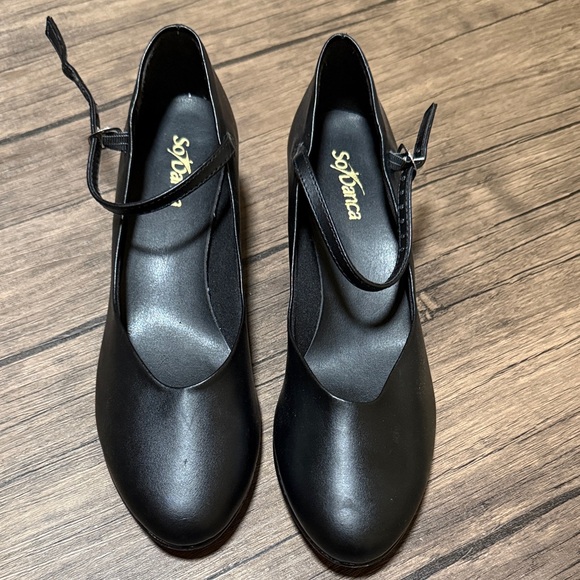 SoDanca Black Heeled Women’s Tap shoes - Picture 1 of 4
